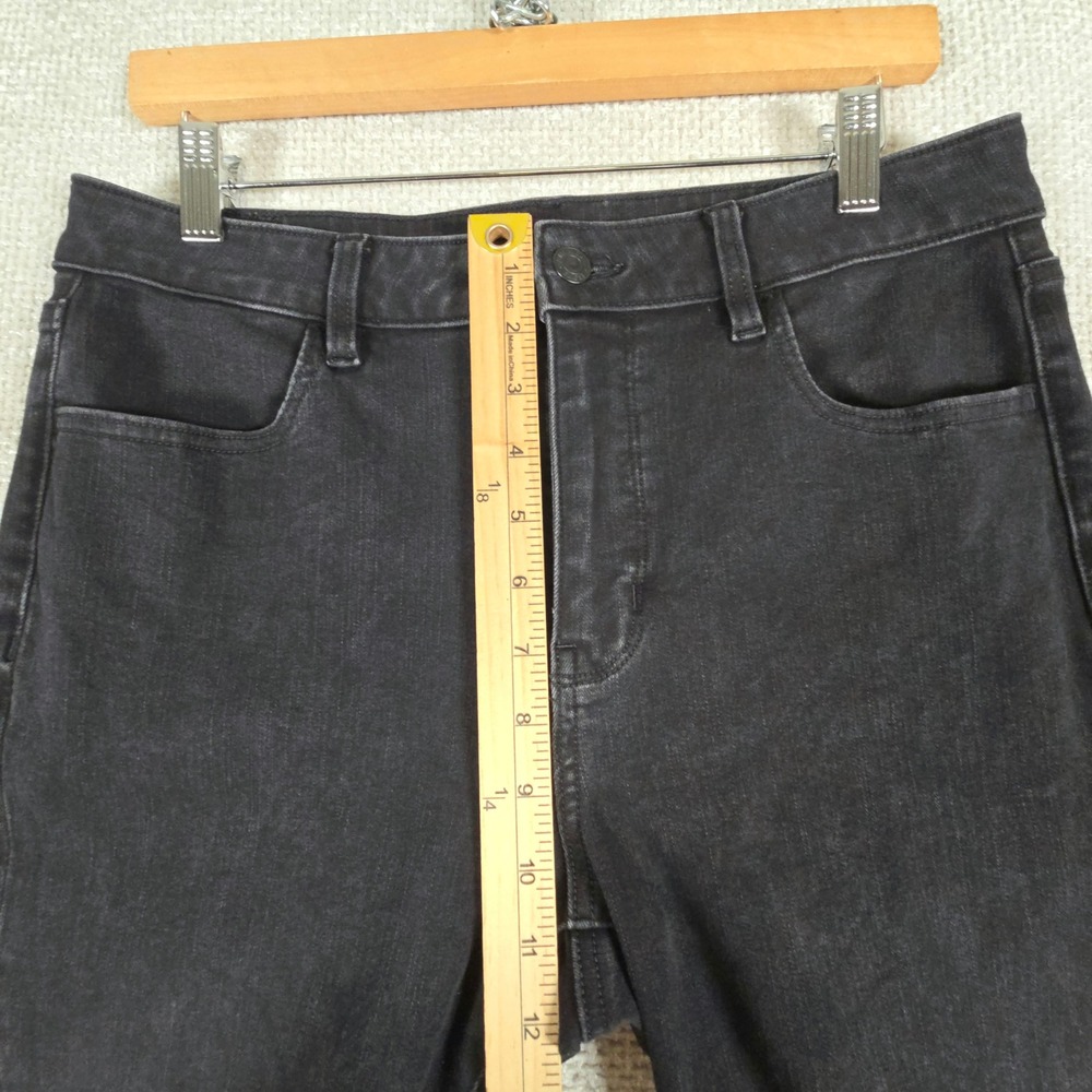 American Eagle Dream Stretch Skinny Jeans Womens 12 Regular Black High Rise - Picture 7 of 9